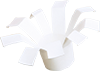 Weisses Origami Papier - Blume